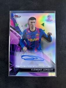 topps finest auto clement lenglet バルセロナ Barcelona 