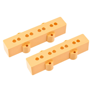 ALLPARTS オールパーツ PC-0953-028 Cream Pickup Cover Set For Jazz Bass ジャズベース用ピックアップカバーセット