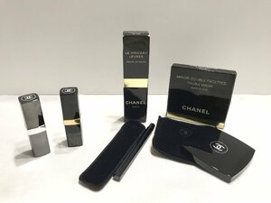 ■【YS-1】 シャネル CHANEL ■ ルージュ 口紅 28 144 リップブラシ ミラー ■ 4点セット まとめ 【同梱可能商品】■D