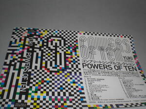 2CD+DVD YUKI ベストアルバム POWERS OF TEN 帯有 CDとDVDは美品