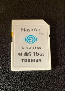 FlashAir 16GB 東芝 W-02 Wireless LAN Wi-Fi SDカード SDHC 無線LAN 初期化済