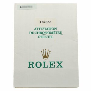 ロレックス ROLEX 15223 保証書 _1.5-21