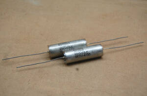 WEST-CAP 0.1MF/1000VDC Harmetically Sealed In-Oil Paper Capacitors NOS 2pcs.