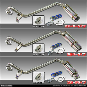 パジェロミニ（51A／53A／56A／57A／58A）用コンパクトマフラー