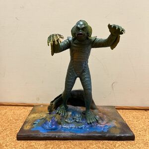 ◆ CREATURE FROM THE BLACK LAGOON ◆大アマゾンの半魚人 ◆オーロラ◆Aurora◆プラモデルキット完成品◆ジャンク◆トカゲ、骨、木が紛失