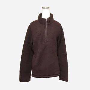 ★SALE★Abercrombie & Fitch/アバクロ★シェルパハーフジッププルオーバー (Brown/M)