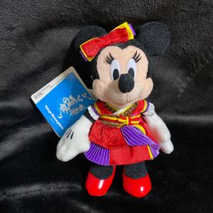 新品 タグ付き ぬいぐるみバッジ ぬいぐるみ ぬいば ディズニーランド ミニー ミニーマウス TDL disney 2014 夏祭り ディズニー