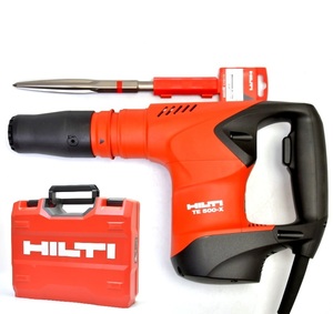 247 未使用品！ HILTI ヒルティ 電動ハツリ機 TE500X ● 電動工具 ブレーカー ハンマードリル はつり ケース付