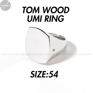 54 14号 新品 TOM WOOD UMI RING TOMWOOD トムウッド ウミ リング シルバー 指輪 シグネット クッション KAY MICHAEL IVY OVAL