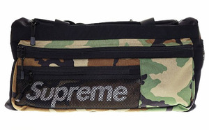 シュプリーム SUPREME 14SS LOGO DUFFLE BAG CAMO ロゴ ダッフル バッグ ボストン カモ 迷彩 【ブランド古着ベクトル】☆AA★▲240923 メン