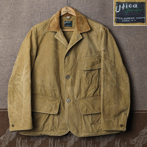 ダックスバック 【UTICA DUXBAK】 40s Hunting Jacket / 40年代 ハンティング ジャケット ブラウンダック ハーフムーン ビンテージ 30s50s