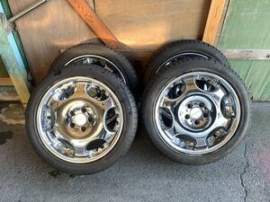 AME SHALLEN シャレン　深リム　187.5J 38 PCD 114.3 5穴　　タイヤ新品　PIRELLI 225/45R18