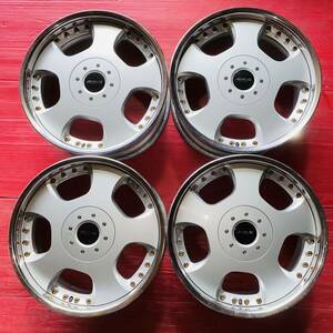 ABC EXCLUSIVE サイズ 18×8.0J PCD114.3 H5 OFF+32 ハブ径約72mm 傷汚れあり 4本セット