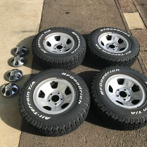 アストロ純正ホイール 4本セット BF Goodrich All-Terrain T/A 215/75 R15 センターキャップ キャップナット 佐川170サイズx4