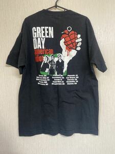 激レア GREEN DAY Tシャツ ヴィンテージ サイズL グリーンデイ ブラック　バンドTシャツ　NIRVANA 