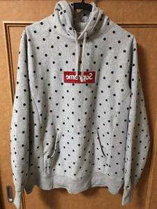 SUPREME×COMME des GARCONS SHIRT シュプリーム×コムデギャルソン12SS Box Logo Hoodie ボックスロゴドットフーディーパーカー