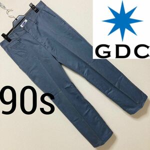 90s 初期◆GDC ジーディーシー◆ワークパンツチノパン ディッキーズ874似 M サックスブルー グランドキャニオン ヒップホップ チカーノ