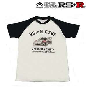 RSR GT86ラグランTシャツ 白/ネイビー Mサイズ GD056M