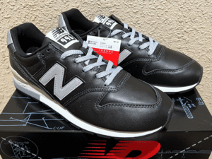 フットロッカー別注M576デザイン New Balance CM996NB US10 28cm 天然皮革 オールレザー M996限定カラー 黒 ブラック×グレー スニーカー