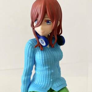 【美品】五等分の花嫁∽ 中野三玖 ちょこのせ プレミアム フィギュア The Quintessential Quintuplets Miku Nakano PM Perching Figure