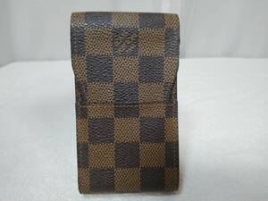 【中古美品】LOUIS VUITTON ルイ・ヴィトン ダミエ エテュイ シガレットケース 小物入れ アイコスケース CT4162