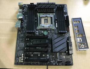 4★中古品 BIOS確認 MSI X299-S01 LGA2066 マザーボード IOパネル付属★