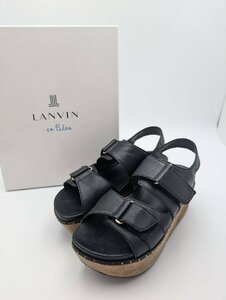 ★□ LANVIN ランバン サンダル 黒