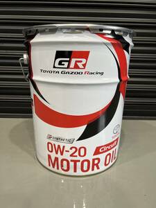 【20L】 GR MOTOR OIL Circuit 0W20 20L×1缶 TOYOTA GAZOO Racing トヨタ純正 全合成油