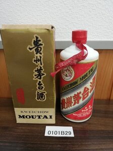 0101B29　 中国酒 貴州茅台酒 マオタイ酒 0.54L 53％ KWEICHOW MOUTAI 未開栓 重量:1048g　