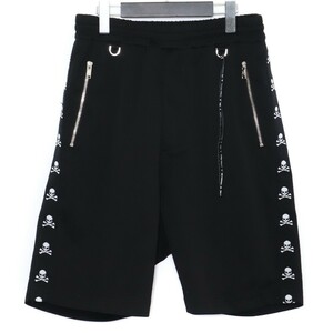 MASTERMIND MJ LOOSE SKULL TAPE SHORTS S ブラック MJ18P02-PA042-600 マスターマインド ルーズスカルテープショーツ ショートパンツ