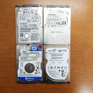 2.5インチ HDD 4台セット　500GB 320GB ハードディスク　ジャンク　まとめ売り