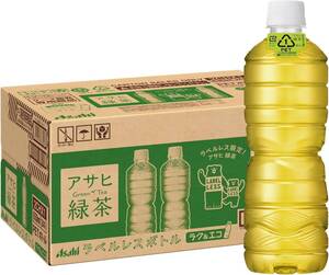 単品 630ミリリットル (x 24) アサヒ飲料 「アサヒ 緑茶」 ラベルレスボトル 630ml×24本