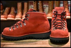 【7EE 美品 プロペラ別注 白タグ】Danner ダナー マウンテンライト 10300X 赤 レッド スエード ラフアウト レースアップ ブーツ HOPESMORE