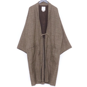 VISVIM KIYARI COAT TWEED サイズ2 ブラウン 0121205013010 ビズビム ヴィズヴィム キヤリコート ツイード ロング