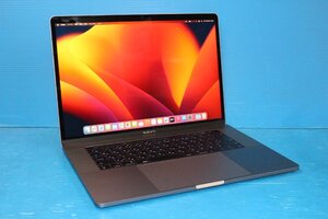 ■Apple■ MacBook Pro (15-inch, 2017) [MPTT2J/A] / Core i7 2.9GHz / メモリ 16GB / NVMe 512GB / Ventura 13.7.1