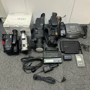 1025　●　ビデオカメラ　SONY　Panasonic　HITACHI　ナショナル　他　ジャンク品　6台　まとめ