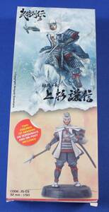 戦国武将★武将列伝フィギュア【越後の竜・上杉謙信】メタル素材★32㎜‐1/50モデル2体入り（馬上＆立位）☆未組立・未塗装