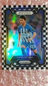 送料込即決 2023-24 Panini Prizm Premier League Black & White Checker Prizm #99 Kaoru Mitoma SP 三笘薫プレミアリーグ ブライトン 