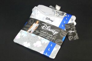 ディズニー レディース パジャマ 上下セット 半袖Tシャツ ショートパンツ ルームウェア ミッキーマウス グレー サイズL★送料600円