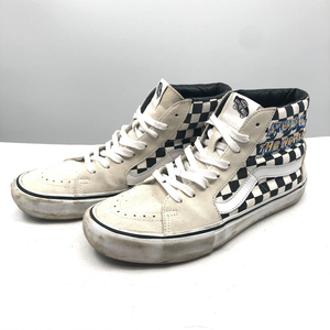 【中古】Supreme×Vans 27.5cm 状態顧慮 シュプリーム×バンズ ファック ザ ワールド チッカーボード[240017651071]