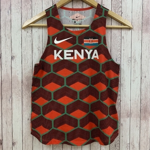 ナイキ NIKE AEROSWIFT ランニングシャツ タンクトップ ロゴマーク 国旗 KENYA ケニア レッド 赤 S レディース