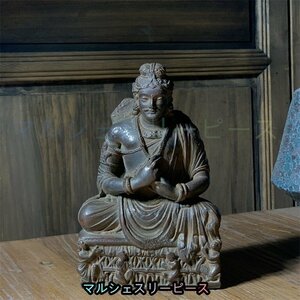 極細工 仏教古美術 仏像 ガンダーラ石仏 Gandhara ガンダーラ美術 石仏 仏像 装飾 置物 装飾 収蔵 コレクションY38032