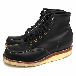 CHIPPEWA チペワ ワークブーツ 25061 6 inch MOC BOOTS RETRO BLACK ヘビーデューティー スプリットレザー 牛革 Vibramソール モックトゥ