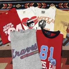 古着Tシャツセット（Braves, Lee, I Love Leeなど）