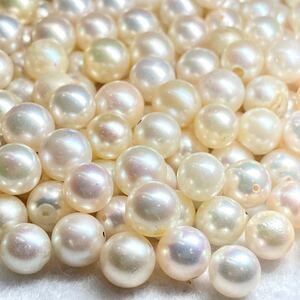 1円〜!!◯アコヤ本真珠おまとめ502ct◯j 約100.4g 約7.0-8.0mm 裸石 宝石 jewelry pearl パール 真珠 あこや 片穴 両穴 w2 マ36