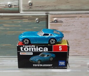 カプセル トミカ 5 TOYOTA 2000GT メタリックブルー TOMICA トヨタ 黒箱 Dydo 非売品 ノベルティー 版 ミニカー フィギュア 当時物 1点限り