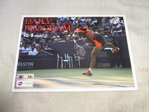 テニスファンの方へ出品：サマンサストーサー　WTA・HPオープン2012年：DAILY PROGRAM 10/8号　A4版