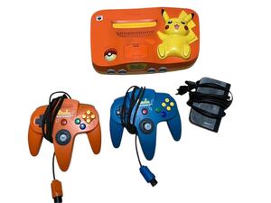 【ジャンク品】 任天堂 ニンテンドー64 NINTENDO64 ピカチュウ NUS-101 オレンジ ゲーム機 本体