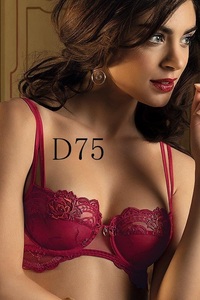 D75☆リズ シャルメル　Lise Charmel　TELLEMENT GLAMOUR　25300円　ハーフカップブラ