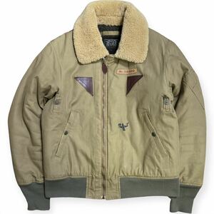 定価8.5万 WEIRDO 16AW FLYING WEIRDO B-15A フライトジャケット Lサイズ 完売モデル ムートン カーキ